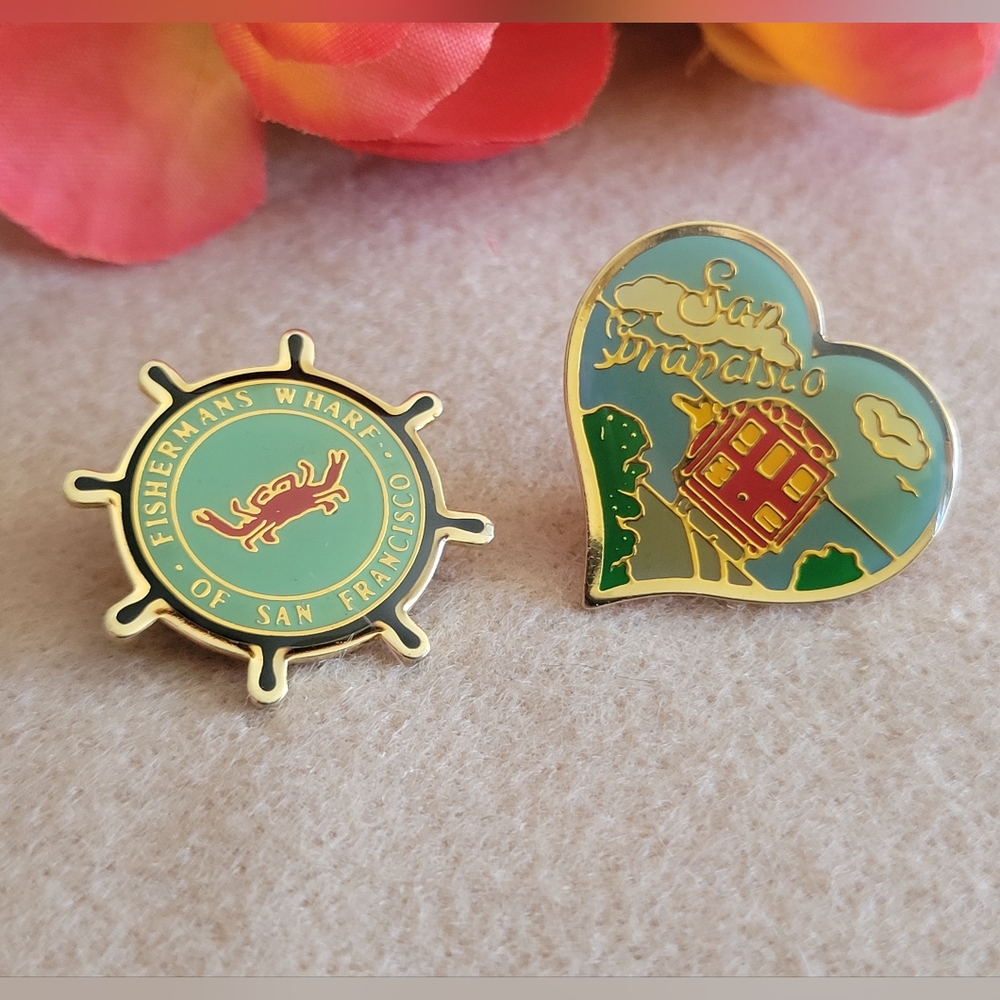 Set of Two Vintage San Francisco Pins